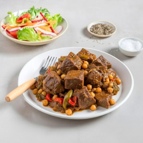 תבשיל בשר ראש (לחי) בתיבול פיקנטי